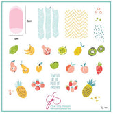 Mod Life Series - Just Picked (CjS 154) - CJS Medium Stamping Plate